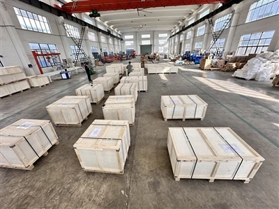 155 HVLS Fans Ready To Be Shipped For The Overseas Customer